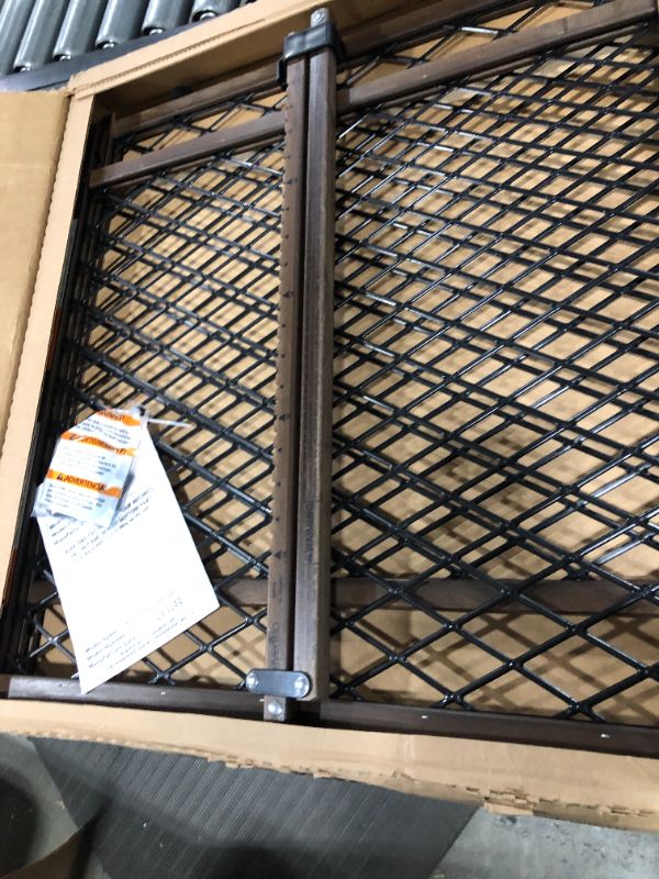 Photo 1 of Yacul Baby Gate with Door, 51.5" Extra Wide Pressure Mounted Dog Gates for Doorway Stairs, for 29.93" to 51.5" Openings, Height 30", Black
