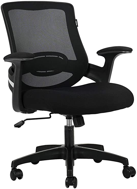 Photo 1 of Hbada Office Chair, Ergonomic Desk Chair, Computer Mesh Chair with Lumbar Support and Flip-up Arms,Black
