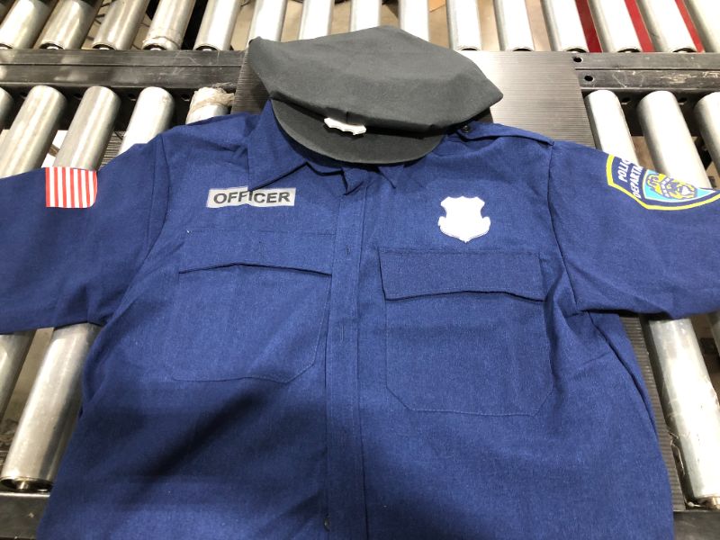 Photo 2 of Blue Police Officer Costume Adult [one size]
