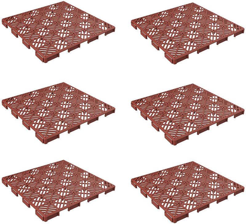 Photo 1 of  Garden Interlocking Tiles-Multipurpose Indoor/Outdoor Flooring [12 pieces]