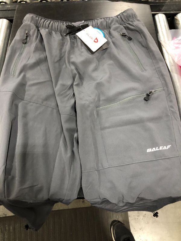 Photo 2 of BALEAF Women's Hiking Cargo Pants Outdoor Lightweight Capris Water Resistant UPF 50 Zipper Pockets
