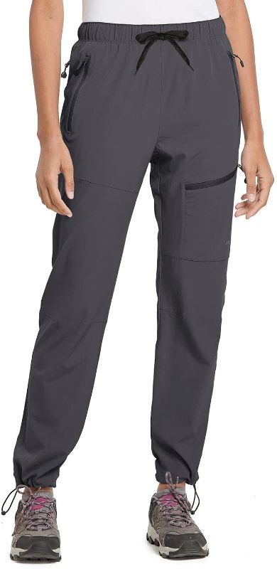 Photo 1 of BALEAF Women's Hiking Cargo Pants Outdoor Lightweight Capris Water Resistant UPF 50 Zipper Pockets
