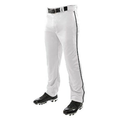 Photo 1 of Champro Youth Triple Crown Open Bottom Pant W Piping White with Black piping [Size SM]