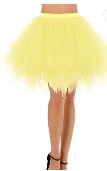 Photo 1 of Bridesmay Women's Tutu Skirt- Yellow [Size Small]