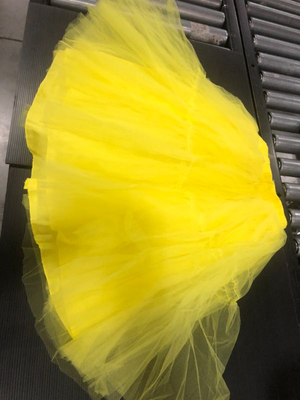 Photo 2 of Bridesmay Women's Tutu Skirt- Yellow [Size Small]