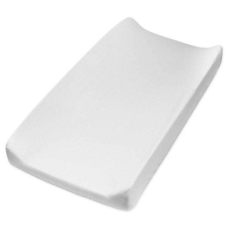 Photo 1 of The Honest Company Organic Cotton Changing Pad Cover in Bright White
