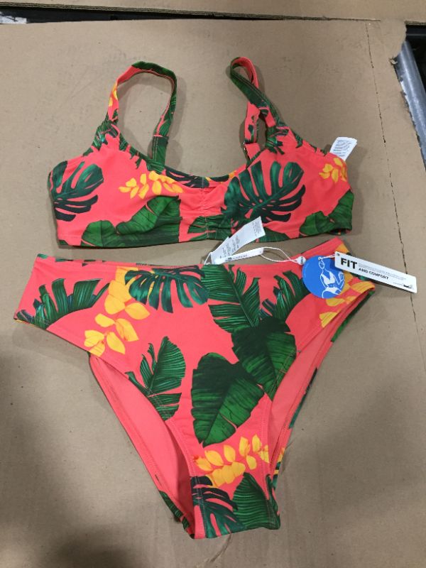 Photo 1 of Womens two piece bikini set, greenery design [BRAND NEW, ALL ORIGINAL TAGS STILL ATTACHED]