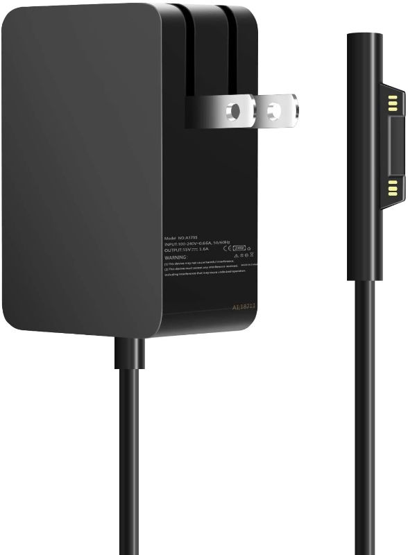 Photo 1 of Surface Go Charger,Power Supply Adapter 24W 15V 1.6A Compatible Microsoft Surface Go/Surface Pro 4 Core m3/Surface Pro 3
