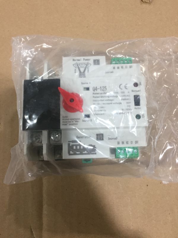 Photo 3 of 110V/220V Household dual power ATS automatic transfer switch 32A 2P Dual Power Switches
