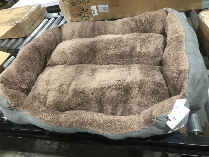 Photo 1 of 40" x 30" brown pet bed, unknown manufacture 