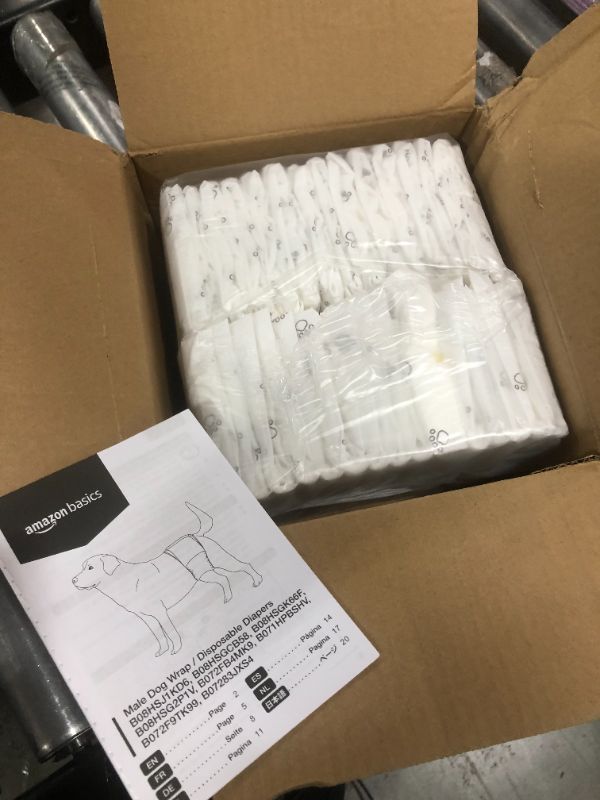 Photo 2 of Amazon Basics Male Dog Wrap, Disposable Diapers, XS