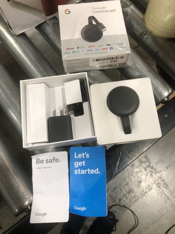 Photo 2 of Google Chromecast - Streaming Device with HDMI Cable - Stream Shows, Music, Photos, and Sports from Your Phone to Your TV
