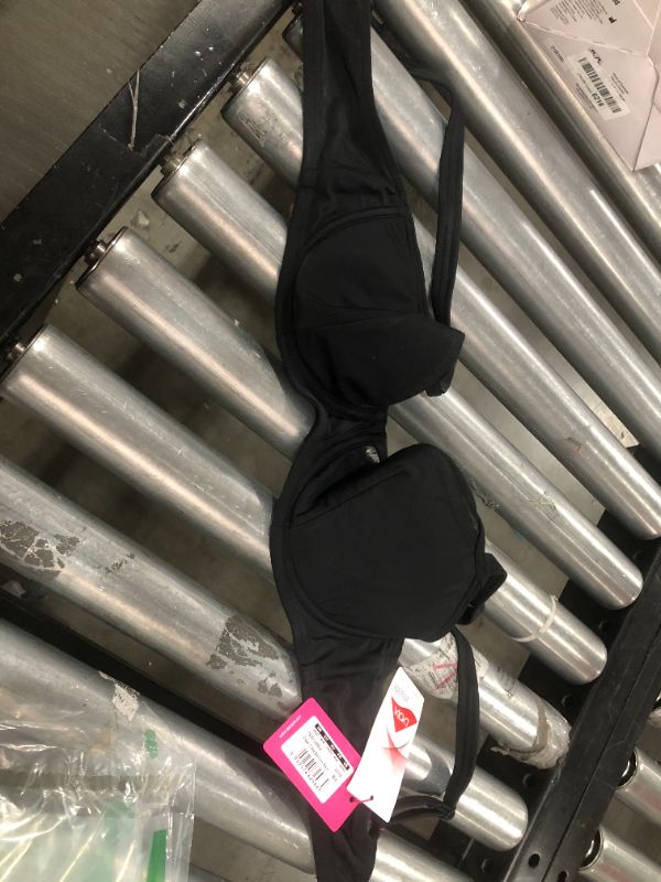 Photo 2 of Curvy Kate - 36DD - Sheer Class Black Balcony Bikini Top
