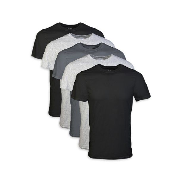 Photo 1 of Men's Short Sleeve Crew Assorted Color T-Shirt up to 2XL, 5-Pack
