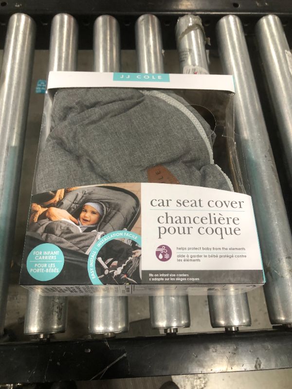 Photo 2 of JJ Cole Baby Car Seat Cover, Blanket-Style Baby Stroller & Baby Carrier Cover, Heather Gray
