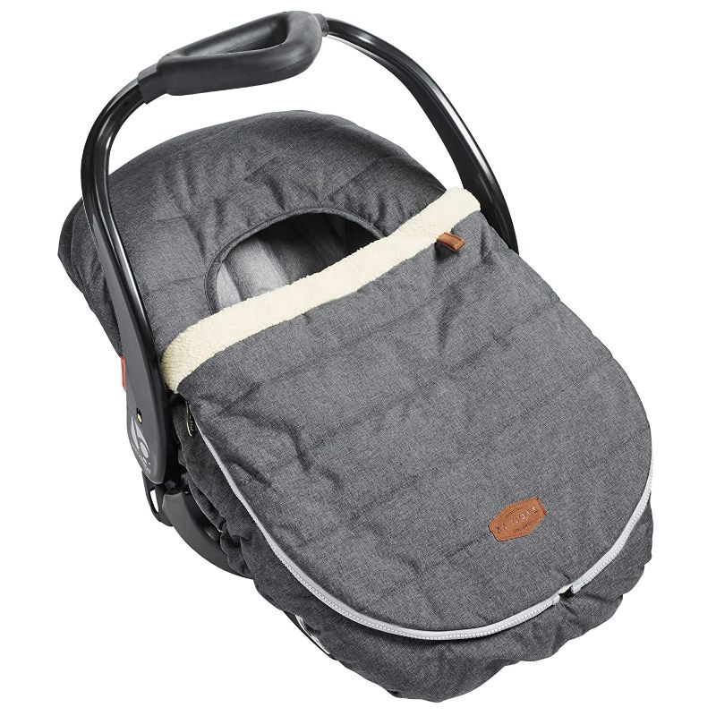 Photo 1 of JJ Cole Baby Car Seat Cover, Blanket-Style Baby Stroller & Baby Carrier Cover, Heather Gray
