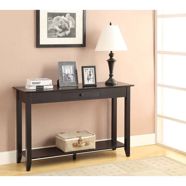 Photo 1 of American Heritage Black Console Table
