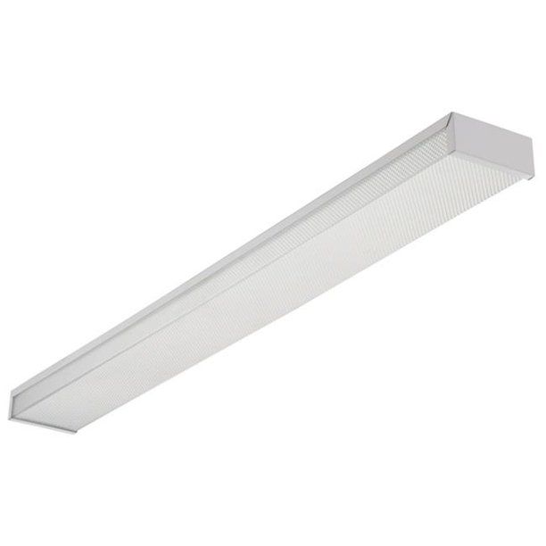 Photo 1 of 4 White 2 Bulb T8 Fluorescent Ceiling Fixture 3348
