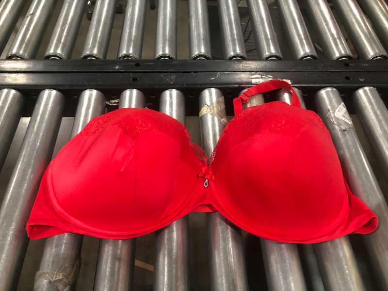 Photo 4 of 46DDD, RED BRA FOR WOMEN, MINIMAL PADDING 