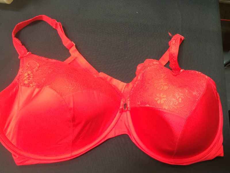 Photo 1 of 34DDD, RED BRA FOR WOMEN, MINIMAL PADDING 