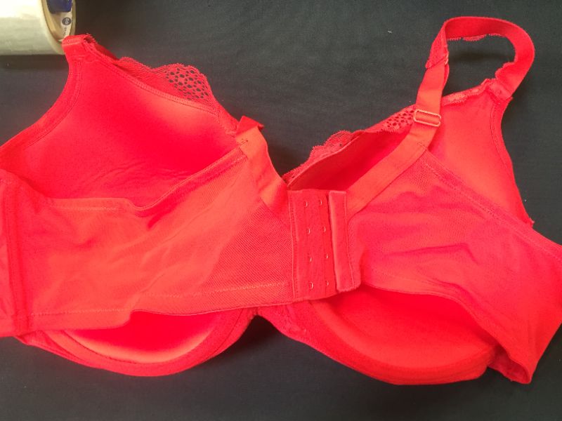 Photo 2 of 46DDD, RED BRA FOR WOMEN, MINIMAL PADDING 