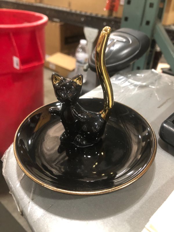 Photo 1 of 4" black cat ashtray 