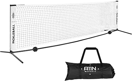 Photo 1 of A11N Portable Pickleball Net for Driveway - Half Court Size, 11ft x3ft