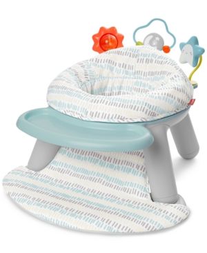 Photo 1 of Skip Hop Baby Seat Silver Lining Cloud 2-in-1 Sit-up Chair & Activity Floor Seat - Gray
