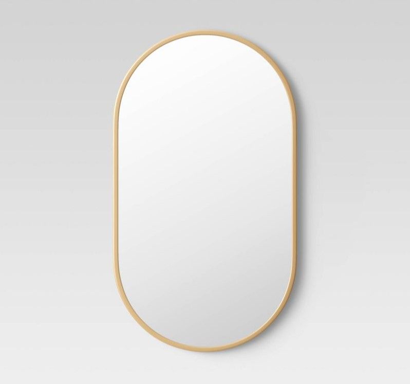 Photo 1 of 24" x 36" Metal Oval Pill Mirror - Project 62