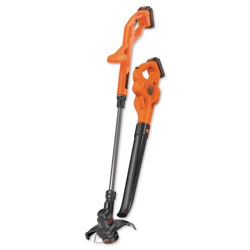 Photo 1 of BLACK+DECKER LCC222 20V MAX* Lithium 10 String Trimmer & Hard Surface Sweeper + 2 Battery Combo Kit