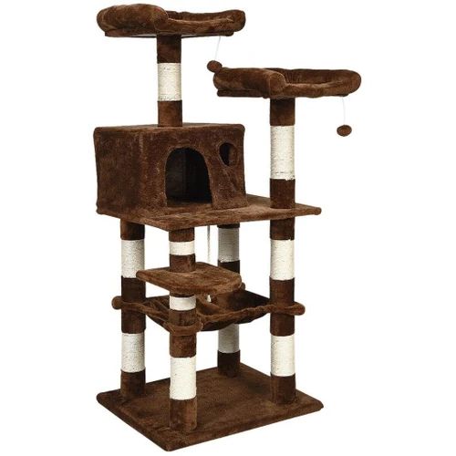 Photo 1 of 55'' Multi-Level Kitten Activity Tower with Hammock