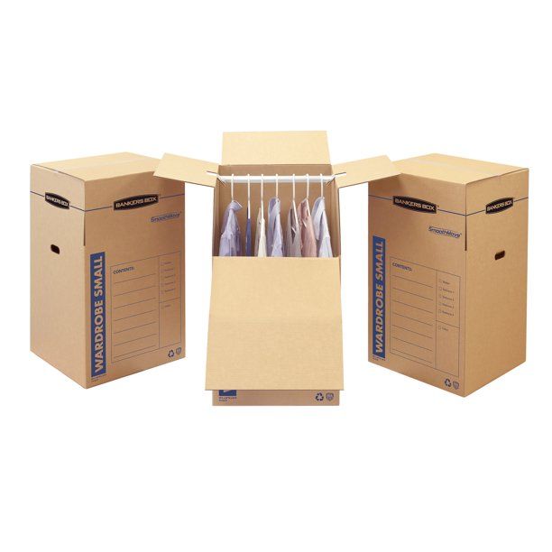 Photo 1 of Bankers Box SmoothMove Wardrobe Moving Boxes 20 X 20 X 34 3pk