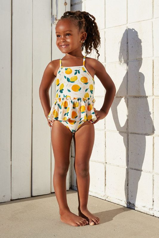 Photo 1 of CUPSHE Shelby Fruit Print Ruffle One Piece Swimsuit For Toddler Girls And Girls, 12