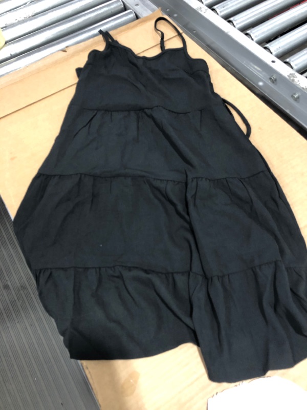 Photo 3 of 2-Pack Women's Black Dress & White Casual Short Sleeve Shirt, Small 