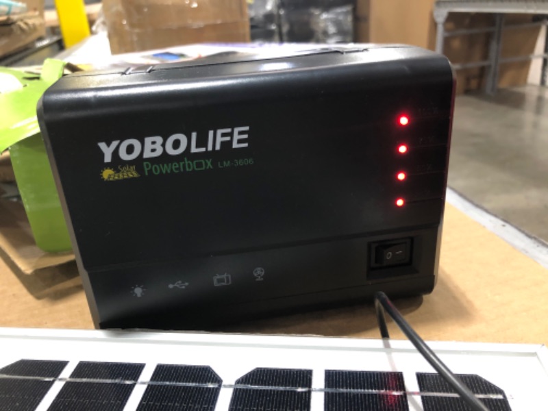 Photo 4 of YOBOLIFE Portable Solar Generator with Solar Panel,Included 4 Sets LED Lights,Solar Power
