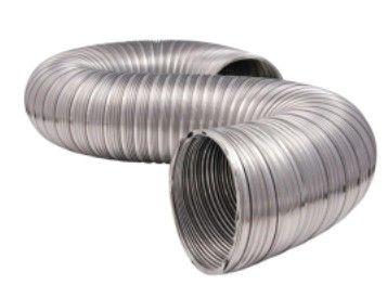 Photo 1 of 4 in. x 8 ft. Heavy-Duty Semi-Rigid Aluminum Duct 6 pack
