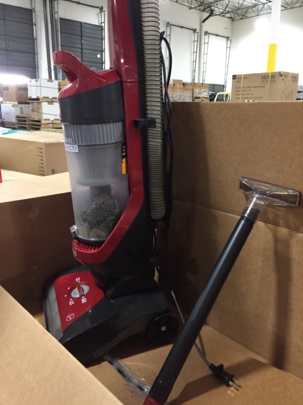 Photo 4 of Hoover Windtunnel Max Capacity Upright Vacuum Cleaner with HEPA Media Filtration, UH71100, Red
