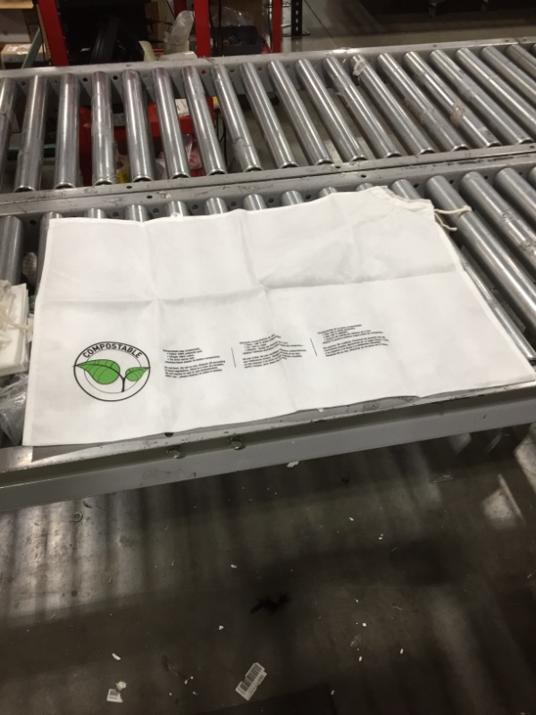 Photo 1 of 5 Pack White Fabric Compostable Bags 