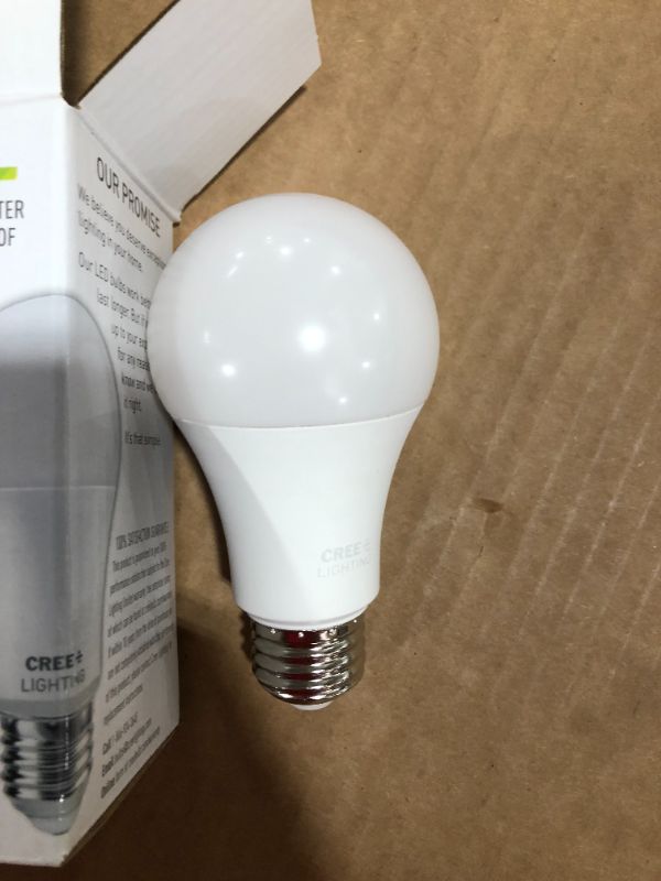 Photo 2 of CREE Lighting Exceptional Series A19 Bulb, 2700K Non-Dimmable LED Bulb, 75W + 1100 Lumens, Soft White, 1 Pack
