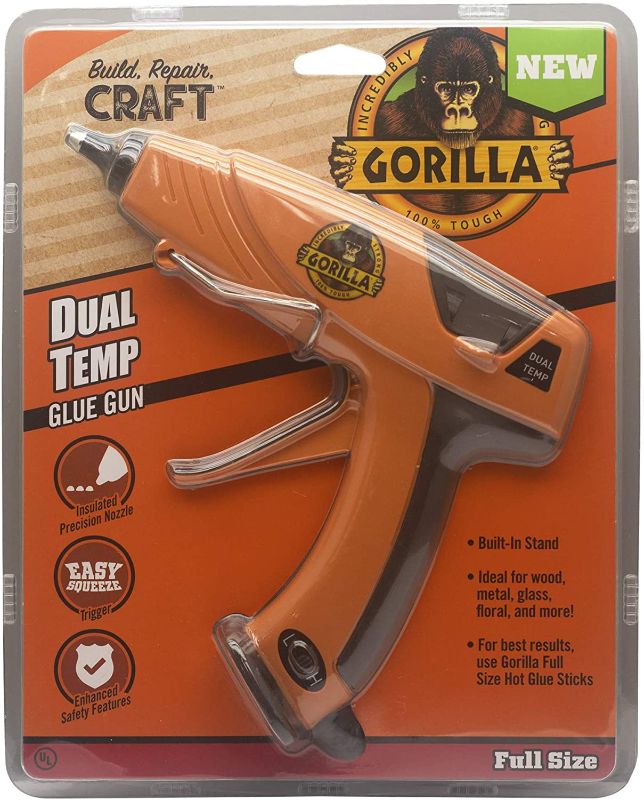 Photo 1 of Gorilla Dual Temp Full-Size Hot Glue Gun, Orange