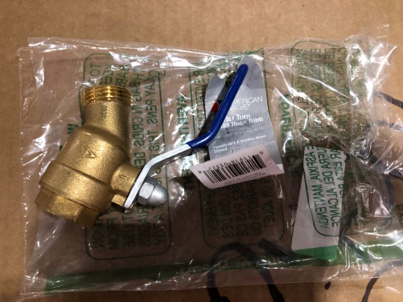 Photo 3 of American Valve M76QT 3-4 0.75 in. Quarter Turn Hose Bibb FIP Valve