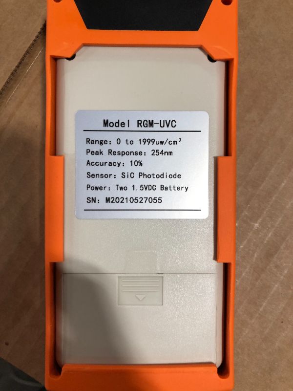 Photo 3 of RGM-UVC Ultraviolet Irradiance Meter Reptile UV Illuminance UVC