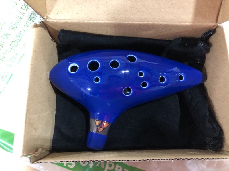 Photo 2 of 12 Hole Plastic Tenor Ocarina with Zelda Songbook