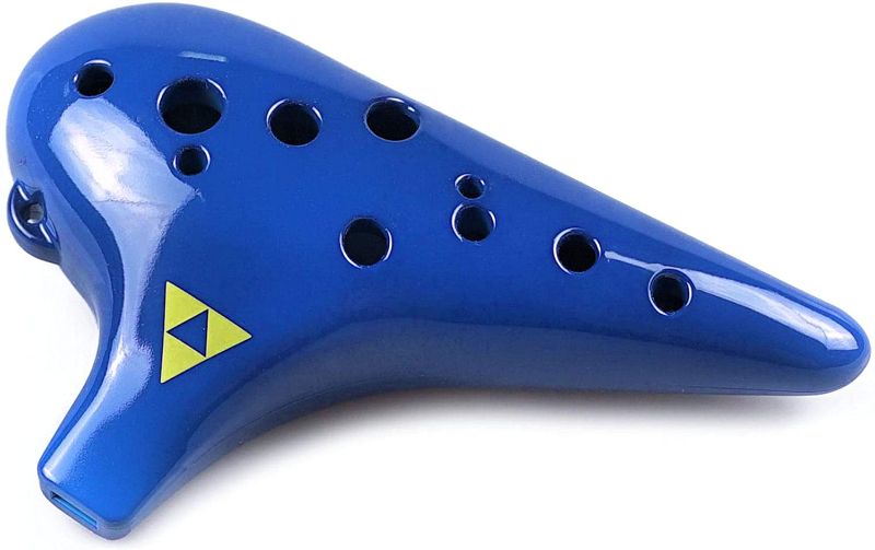 Photo 1 of 12 Hole Plastic Tenor Ocarina with Zelda Songbook