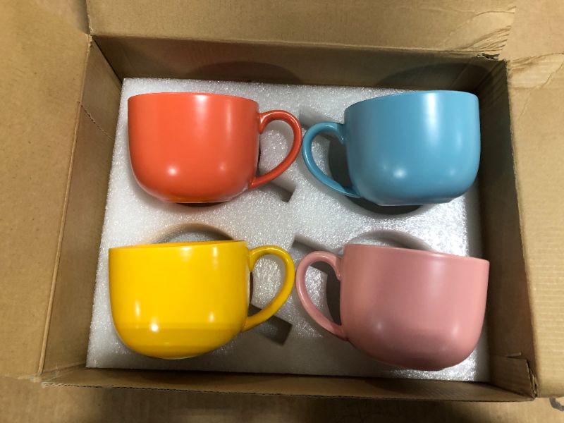 Photo 1 of 4 Pack Coffee Mugs Multi Color