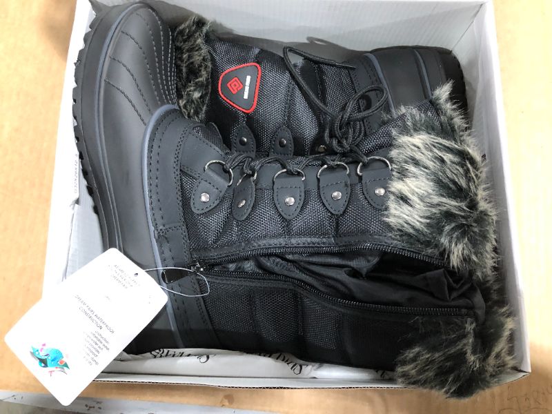Photo 1 of DREAM PAIRS Women's Warm Faux Fur Lined Mid Calf Winter Snow Boots Size 8