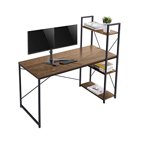 Photo 1 of AZL1 Life Concept Home Office Computer Desk, 55 Inches, Brown