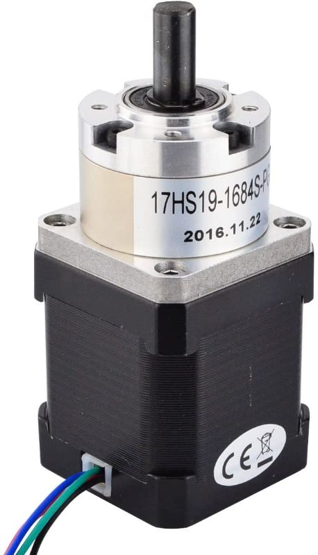 Photo 1 of STEPPERONLINE Nema 17 Geared Stepper Motor Gear Ratio 5:1 3D Printer Extruder Motor DIY CNC Robotics