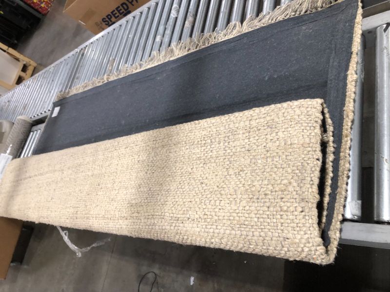 Photo 2 of 7' X 10' Bleached Jute Fringe Area Rug - Hearth & Hand™ with Magnolia