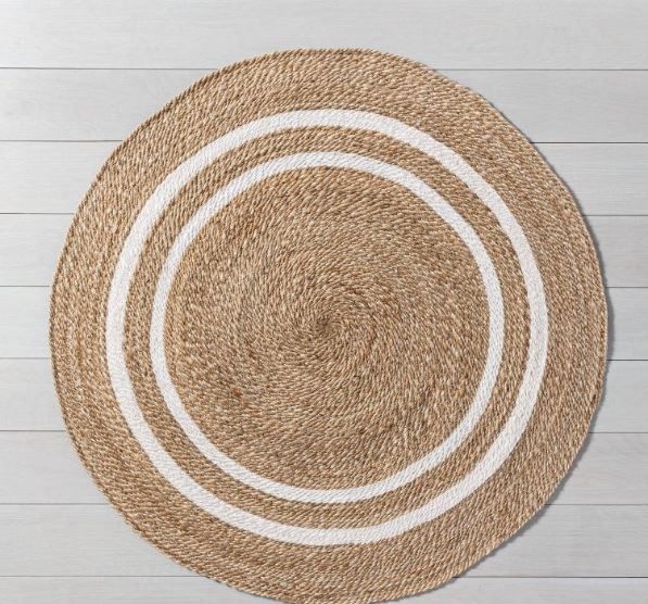 Photo 1 of 5' Round Jute Stripe Rug - Hearth & Hand™ with Magnolia